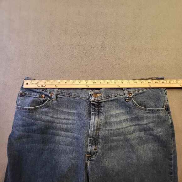 Wrangler Jeans Mens 33x29 Blue Denim Relaxed Fit Straight Leg Western Rodeo - Picture 7 of 9